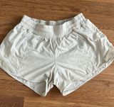 White Lululemon Hotty Hot Shorts Photo 0