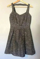 Charming Charlie Womens Short‎ Dress Size S Black Gold Brown Party Cocktail Photo 0