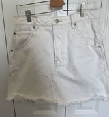 Free People Women's Brea Cotton Cutoff Denim Skirt Deco 28 Photo 0