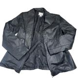 East 5th Genuine Leather Blazer‎ Jacket Black Women's Medium Photo 0