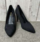 IDIFU IN4 Classic Pointed Toe Shoes Womens Size 7.5 High Heels Pumps Black Suede Photo 0