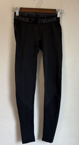 Gymshark Black Leggings Logo Waistband Athletic Workout Pants Women's Small S Photo 0