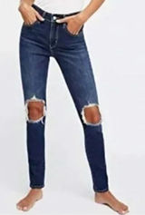 Free‎ People Busted Knee Jeans Skinny 26 Photo 0