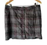 Horny Toad Size 8‎ Outdoor Gray Plaid Mini Skirt Academia Photo 0