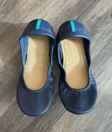 Tieks Leather Ballet Flats California Navy Blue 6 Photo 0