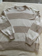 Hollister Classic Striped Crewneck Sweater - Beige & Cream Photo 0