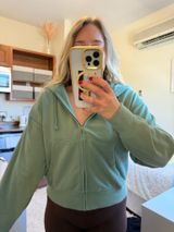 Green American Eagle Zip-Up Hoodie Photo 0