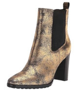 Lauren Ralph Lauren Mylah Metallic Chelsea Booties‎ Women 9.5 Bronze Gold NEW Photo 0