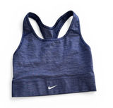 Nike Women's Dri-Fit Swoosh Racerback Longline Sports Bra M Heathered Blue Photo 0