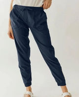 Albion Fit Jetset Jogger Pants Medium Petite Blue Comfort Athleisure‎ Casual Photo 0