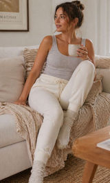 NWT allbirds Women's The R&R Sweatpants Small Natural White Sustainable Athletic Photo 0