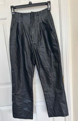 Abercrombie & fitch leather pants straight leg Photo 0