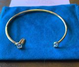 Serefina gold crystal bangle/cuff bracelet Photo 0
