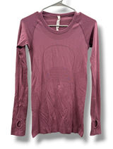 Lululemon Swiftly Tech 2.0 Long Sleeve Shirt Womens 4 Magenta Plum Thumbholes Photo 0