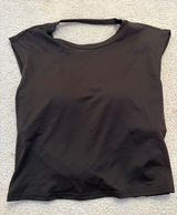 Black Women’s Cap Sleeve Top Brown Size L Photo 0