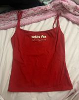 White Fox Boutique Red Tank Top Photo 0