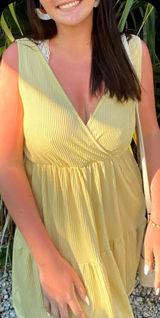 Target Yellow Mini Dress Flowy  Photo 0
