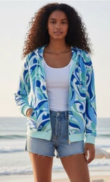 NWT Hill House The Allie Psychedelic‎ Hoodie Women's Size XS Colorful Loungewear Photo 0