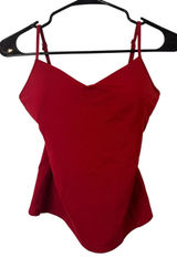 NY & Co Red Padded Stretch Sleeveless Tank Top Women Sz S Photo 0