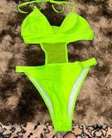 Neon Green Swimsuit Size M Photo 0