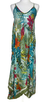 Rebecca Donde Women's Harem Wide Leg Jumper/Cover-Up OSFM Tropical Resort Beach‎ Photo 0