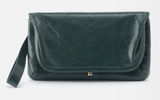 HOBO‎ LAUREN CLUTCH LEATHER WRISTLET WALLET Sage Henna Luxury Leather, NWT Photo 0