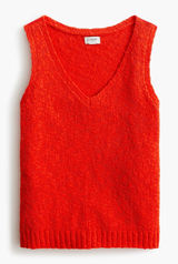 J. Crew Red V-Neck Sweater Tank Size S Photo 0