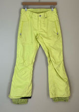 Burton Women's FLY PT Blue‎ Snowboarding Pants Dryride Size Small Yellow Photo 0