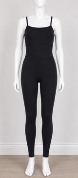 All In Motion Womens Everyday Soft Bodysuit Black Yoga Jumpsuit UPF 50+ X-Small‎ Photo 0
