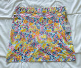 NWT Stella Parker UPF 50 Skort Skirt Blue Floral Paisley Medium Tennos Golf Photo 0