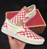 VANS off the wall checkerboard pink slip on shoes sneakers women’s 8 new Photo 0