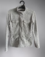 Eddie Bauer Women's Grey Heathered Full Zip Fleece Jacket with Pockets Size XS‎ Photo 0