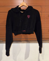 Kill Crew Womens Black Cropped Hoodie Photo 0