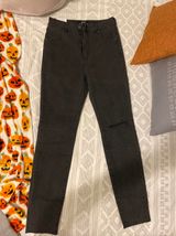 Black High Waisted Skinny Jeans Photo 0