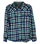 Jachs Girlfriend Bea Plaid Flannel Pearl Snap Western Shirt XL Photo 0