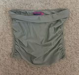 Edikted Tube Top Small Metallic Gray/ Green Photo 0