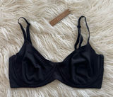 Skims Fits Everybody Unlined Demi Bra Onyx Size 38DD Photo 0