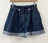 Zara Women's High Rise Paperbag with Belt Loops Denim Shorts Size XS NWT Photo 0
