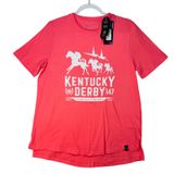 Under Armour Women's Kentucky Derby 147 Tee Coral Pink Graphic NWT Large Photo 0