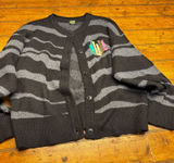 Wicked Paul Tazewell Collection Striped Cardigan XL Black Grey‎ Elphaba Glinda Photo 0