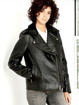Universal Threads Women's Moto Faux Leather Jacket Black, Size Xsmall Photo 0