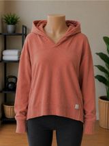 Vuori Faded Style Coral Terracotta Hoodie Size S Photo 0