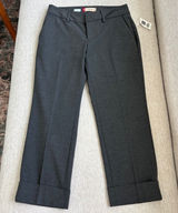 Vintage Gap Y2K Carpis Cuffed Cropped Dress Pants Size 0 Office Siren Indie NWT Photo 0