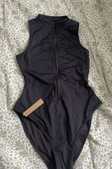 Signature Swim Zip One Piece Photo 0