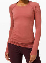 Lululemon Size 16 Swiftly Tech Long Sleeve 2.0 Soft Cranberry Activewear Top Photo 0