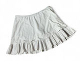 IBKUL Womens White Pleated Ruffle Athletic Tennis Golf Skort Size‎ M RN152356 Photo 0