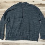 Anthropologie Daily Ritual Grey Cropped Quarter Zip Sweatshirt Women’s XL Photo 0