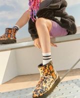 UGG Classic Clear Mini Panther Animal Print Black Tan Boots Women’s Size 6 Photo 0