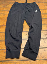 Nike Mens‎ Club Fleece Joggers Black Sweatpants Medium Embroidered Logo Photo 0