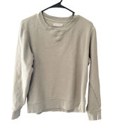 Everlane Women Sage Green‎ Ribbed Cotton Crewneck Sweatshirt Size M Casual Photo 0
